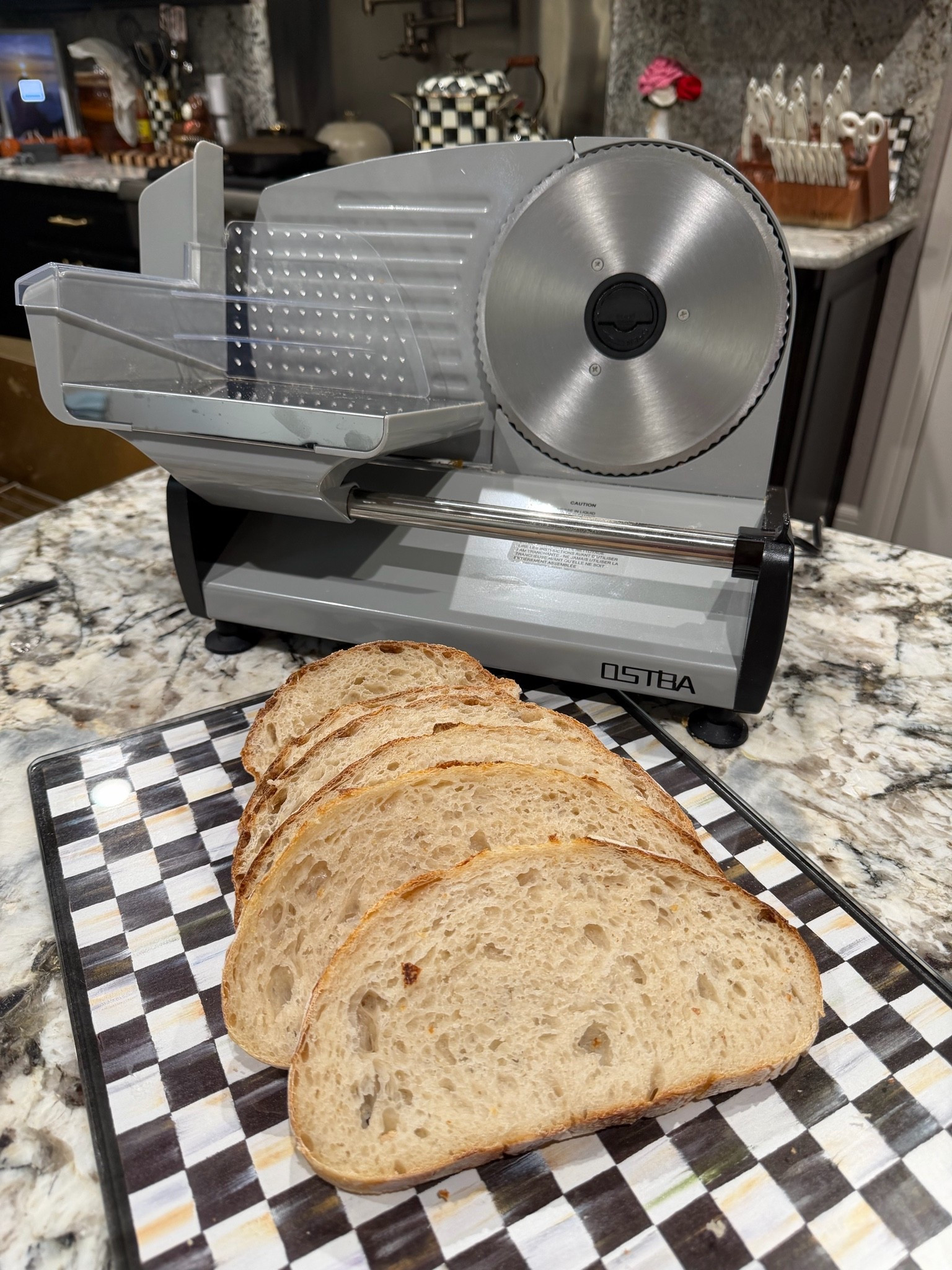 If you bake sourdough, this bread slicer is one of those kitchen gadgets you don’t realize you need until you have it. 🍞 It gives perfectly even slices every time and makes cutting homemade bread so much easier. If you’re looking for the best bread slicer for sourdough or homemade loaves, this one has been worth it! 🤎

#LTKfoodie #LTKHome #LTKdayinmylife