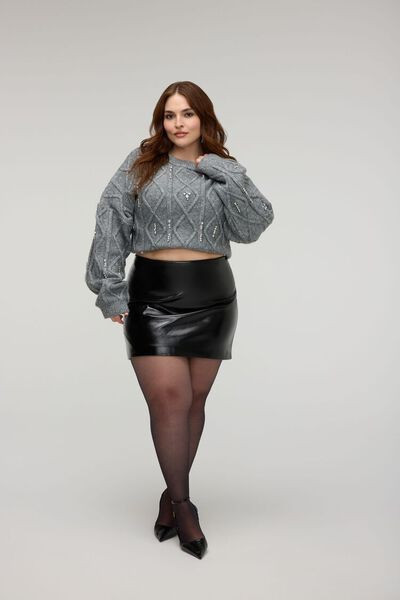 Plus Size Faux Leather Mini Skirt | Forever 21