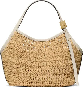 deco straw small tulip tote bag | Nordstrom