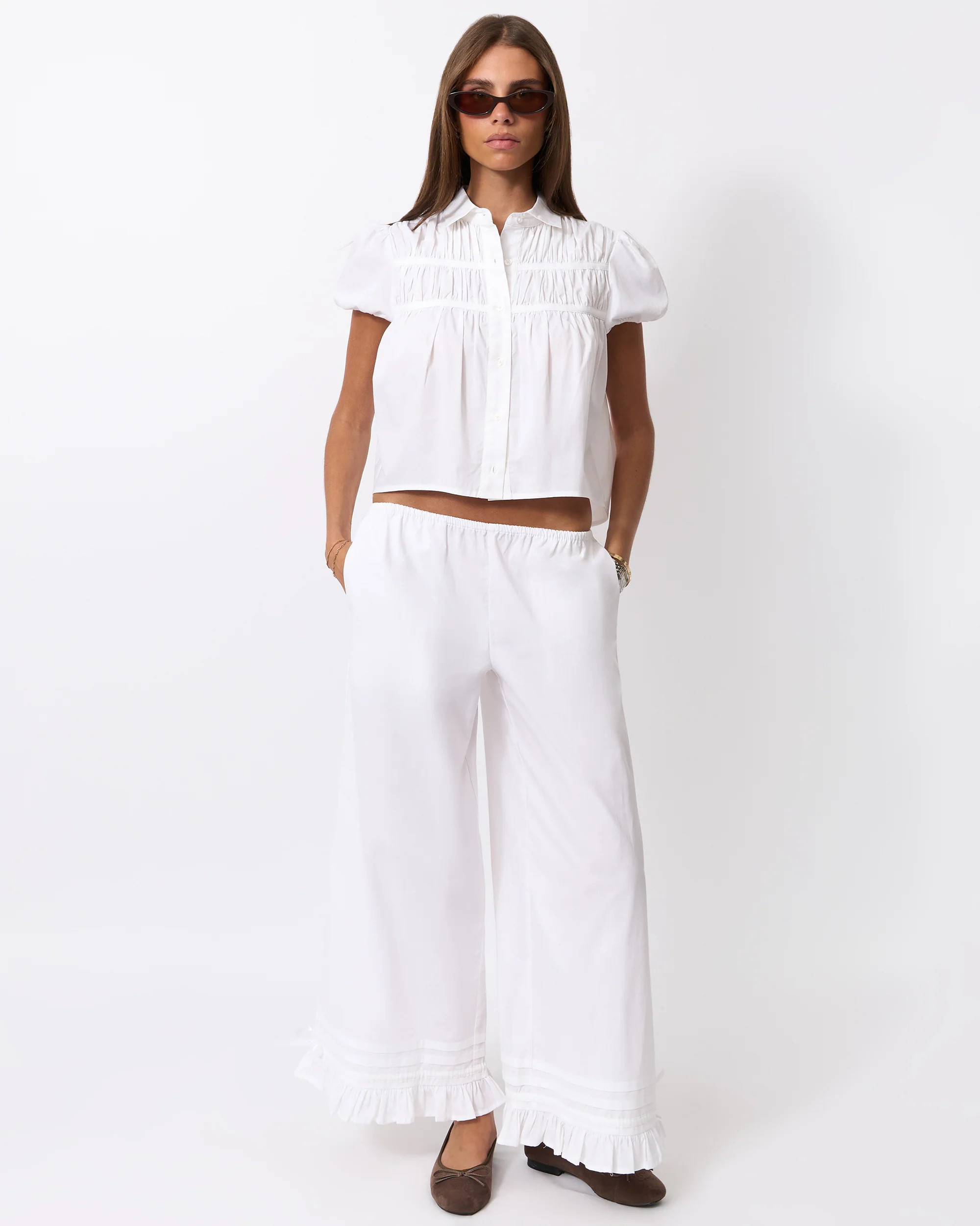 Ruffle Pull On Pant | We Wore What