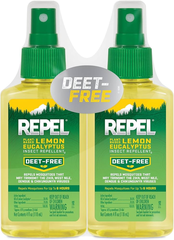 Repel Plant-Based Lemon Eucalyptus Insect Repellent, Mosquito Repellent, Pump Spray, 4 Ounce, (Pa... | Amazon (US)