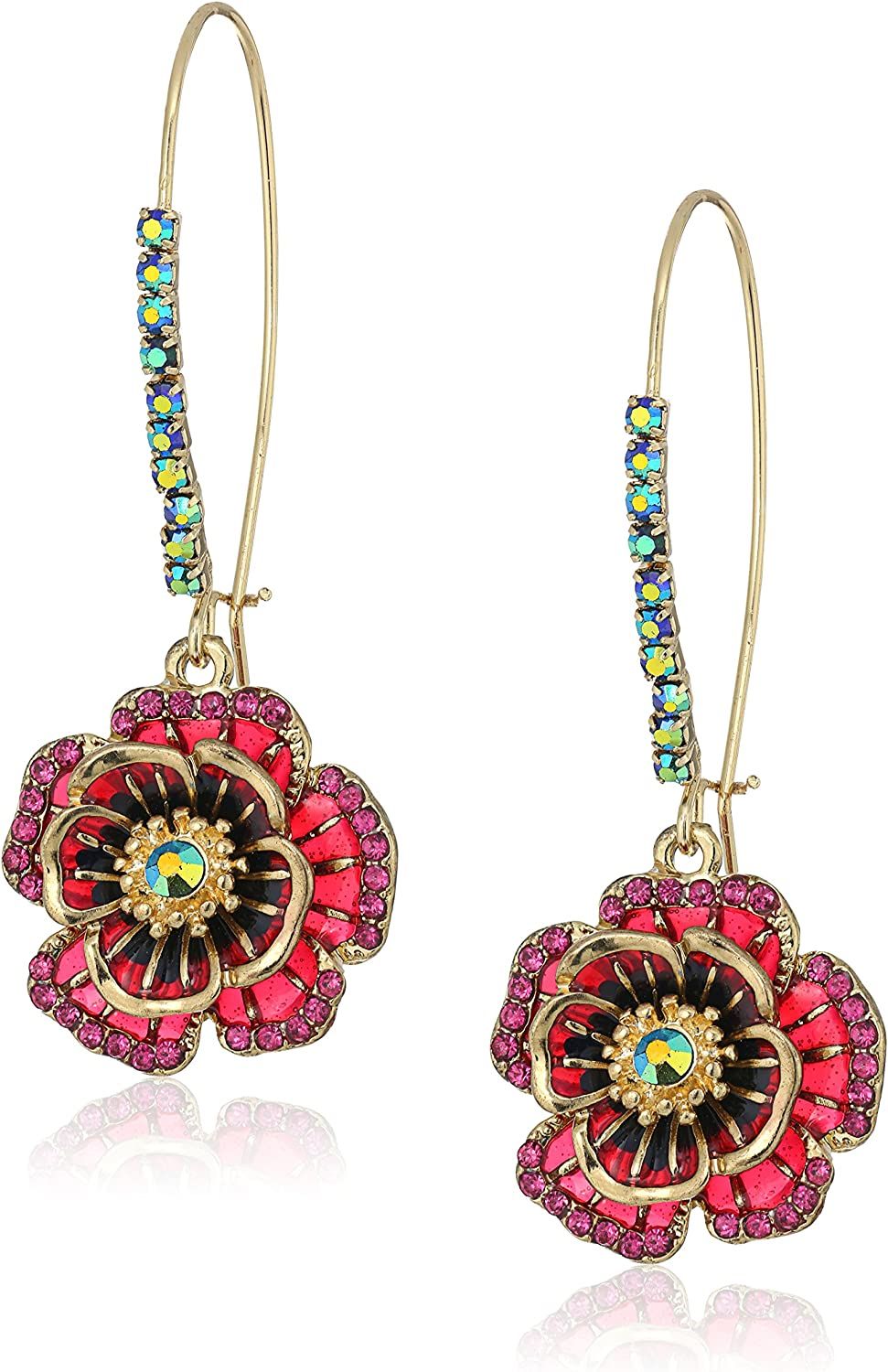 Betsey Johnson Rose Dangle Earring | Amazon (US)