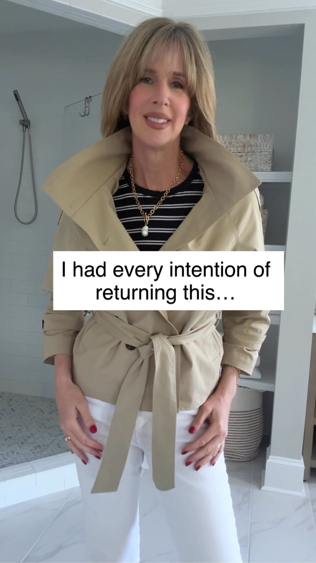 The quality on this under $40 funnel neck trench is INSANE!  And now I know why it sells out.  

I just ordered it in green because I was blown away by how good it looks and feels.  

I’m wearing a size small for a more tailored look.  Size up for a more relaxed fit.  

#LTKWorkwear #LTKTravel #LTKootd