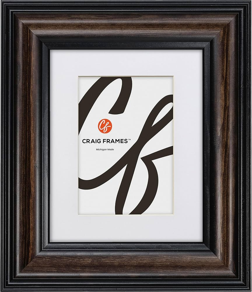 Craig Frames 11x14 Picture Frame Matted to 8x10 – American Walnut Finish, Potomac Series, 2 Inc... | Amazon (US)