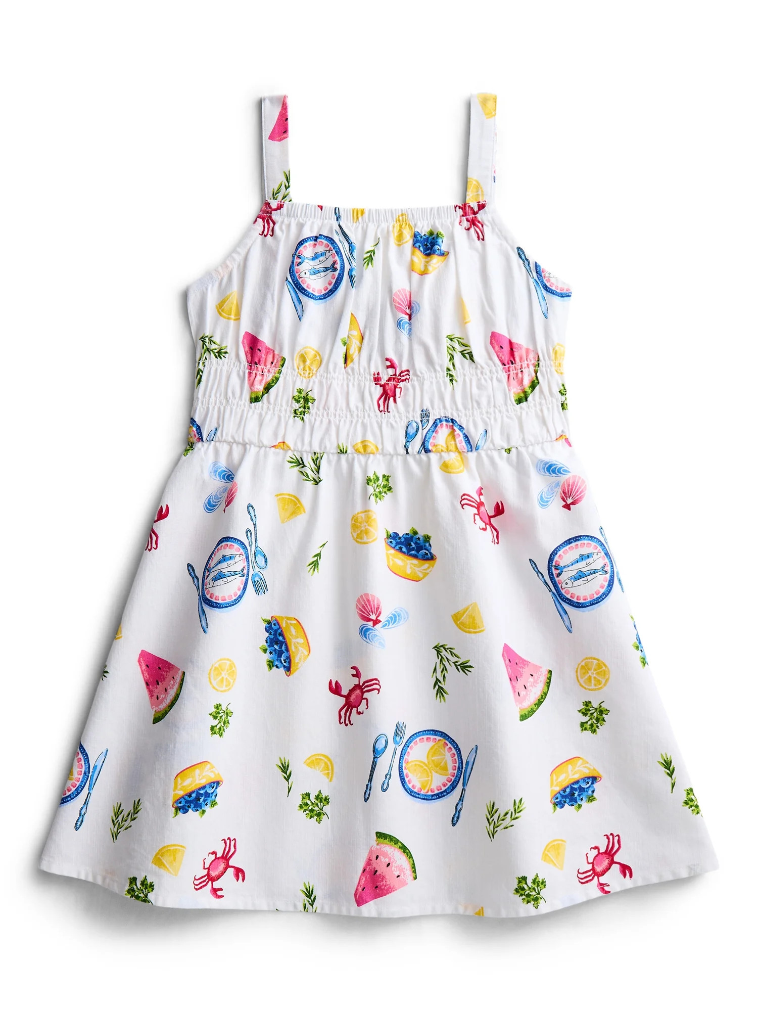 Parker Rose Girls' Sleeveless Print Cotton Dress, Sizes 4-18 | Walmart (US)
