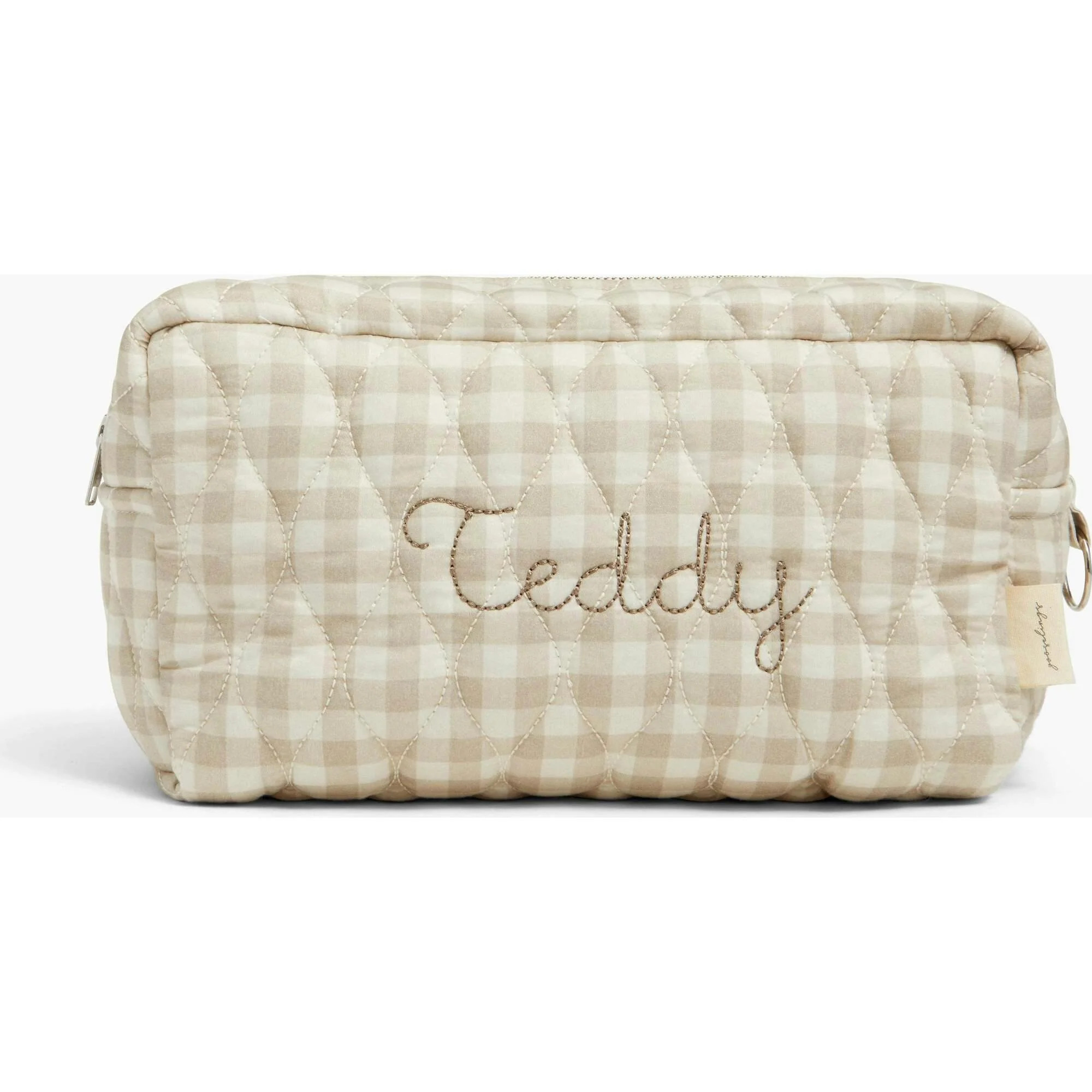 Toiletry Pouch Picnic Gingham Beige | Maisonette