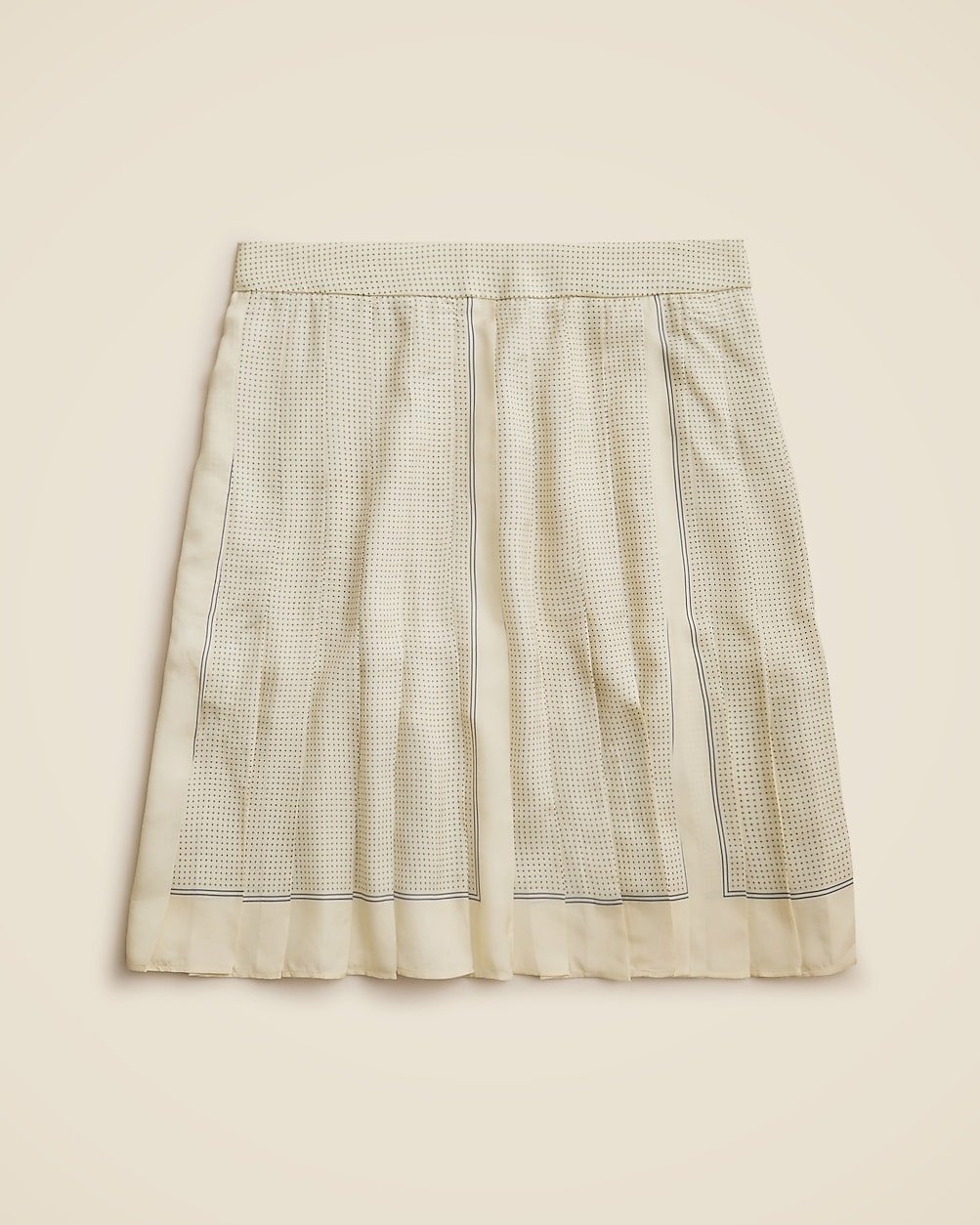 Pleated scarf-print skirt in drapey viscose twill | J. Crew US