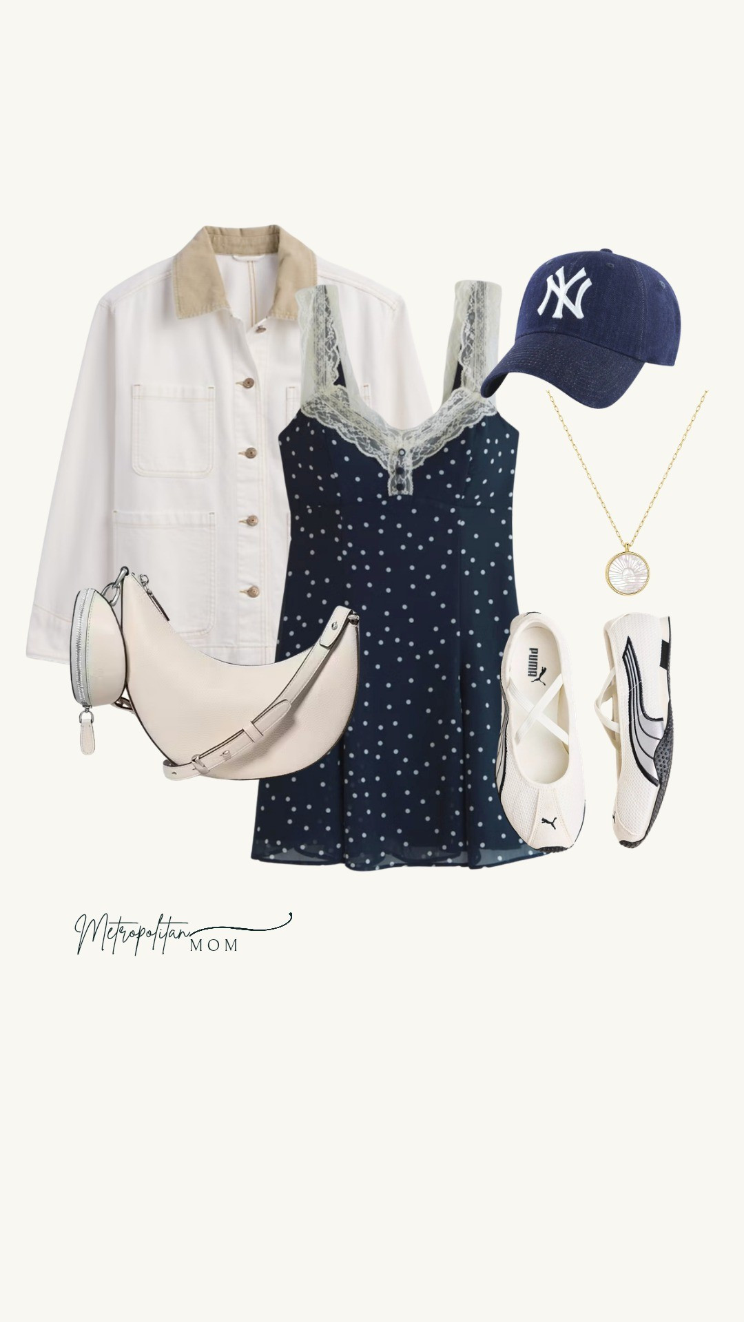 This dress was a friend find ✨️Floral mini dress (bra free) styled for spring with a sporty, everyday feel. Layered with a white utility denim jacket and paired with white and blue ballet sneakers, a denim baseball cap, and a duo crossbody bag. Finished with a delicate necklace for a soft, feminine touch.A mix of sporty and feminine elements to make this an easy, wearable spring outfit.

#LTKU #LTKOver40 #LTKootd