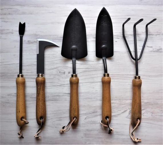 Essential Garden Tools Gift Set / Garden Tools / Rustic Garden Tools / Gift for Gardener | Etsy (US)