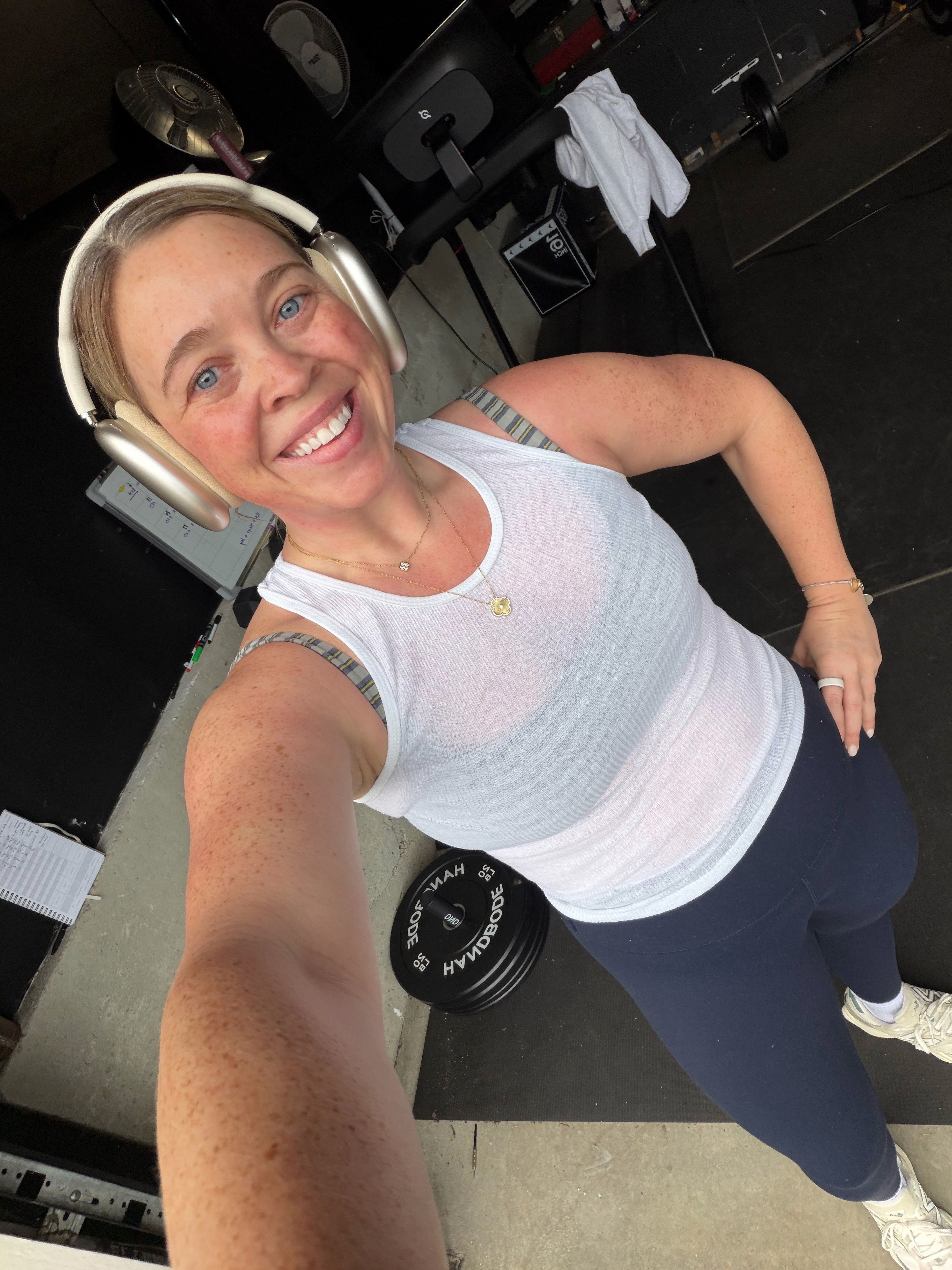 Honest review of the Hanes Boys Tank Tops everyone is wearing to workout in right now. I'm a true size Large and I sized up to a XL. Super comfortable and I love that they are sheer so you can still see your sports bra underneath. So cute!!  

 

#LTKfitnessgoals #LTKActive #LTKMidsize