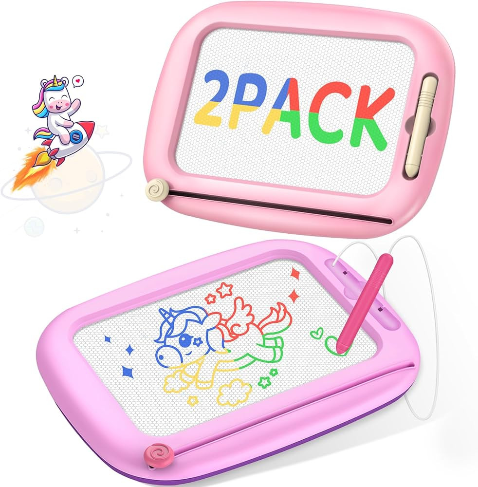 2 Packs Magnetic Drawing Board for Kids, Toddler Girl Toys Age 1-2 & 2-3, Magna Doodle Board for ... | Amazon (US)