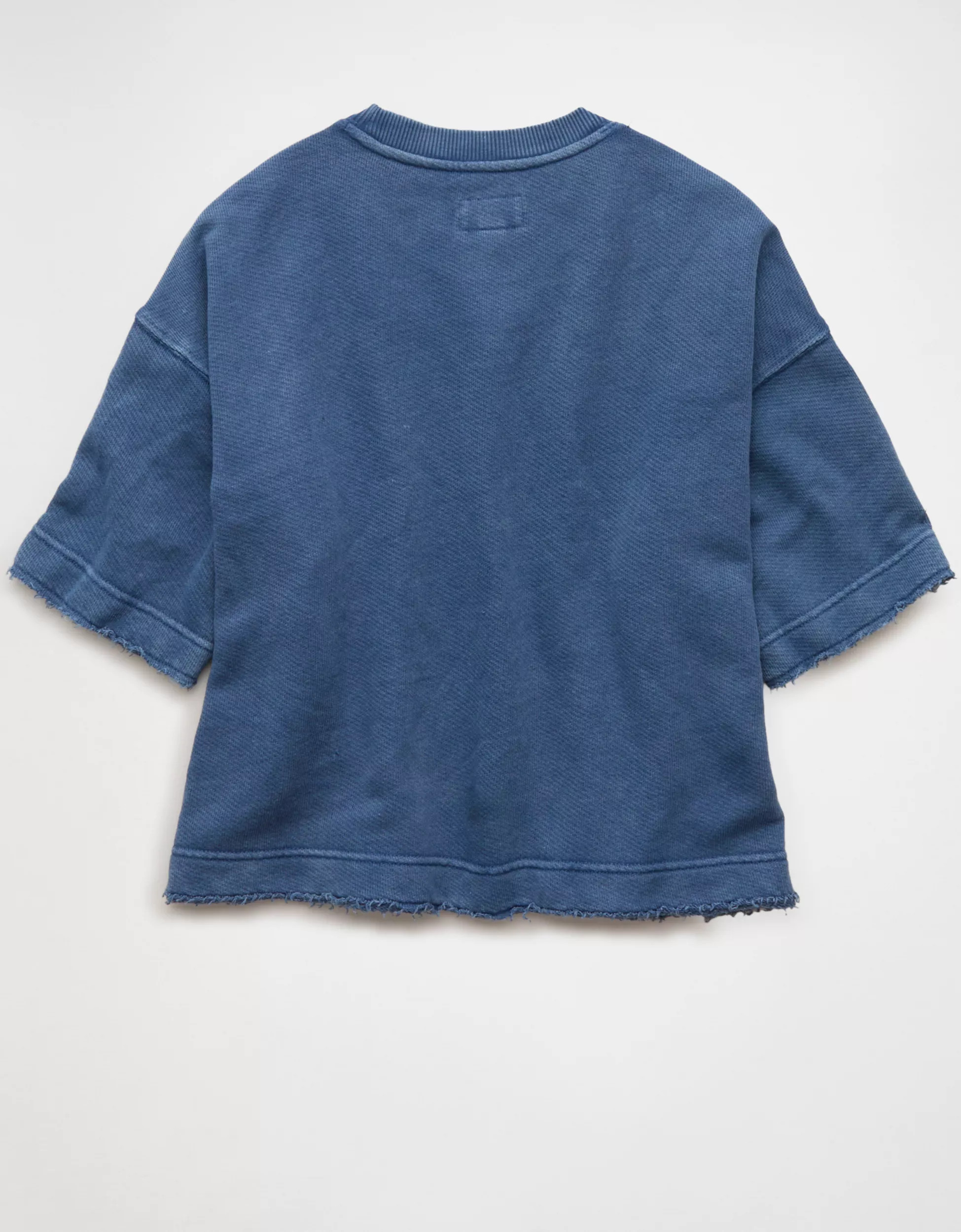 AE Boxy Short-Sleeve Sweatshirt | American Eagle Outfitters (US & CA)