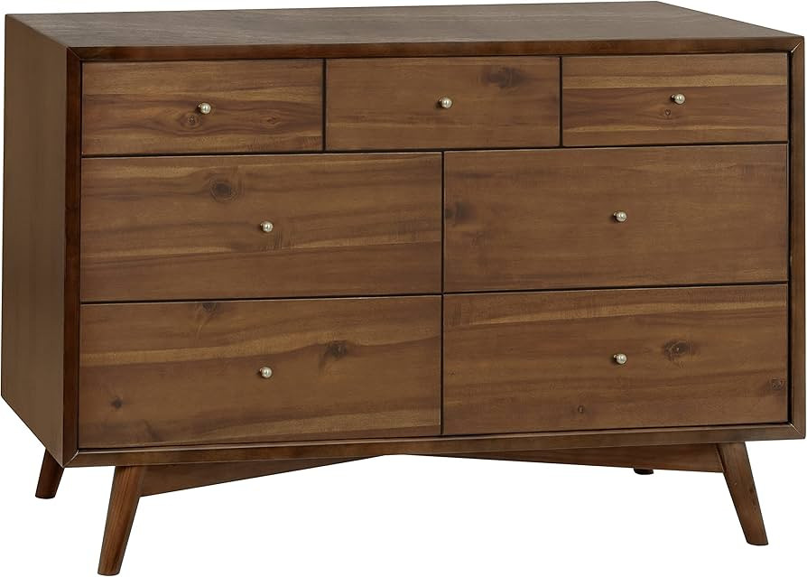 Babyletto Palma 7-Drawer Assembled Double Dresser in Natural Walnut, Greenguard Gold Certified | Amazon (US)