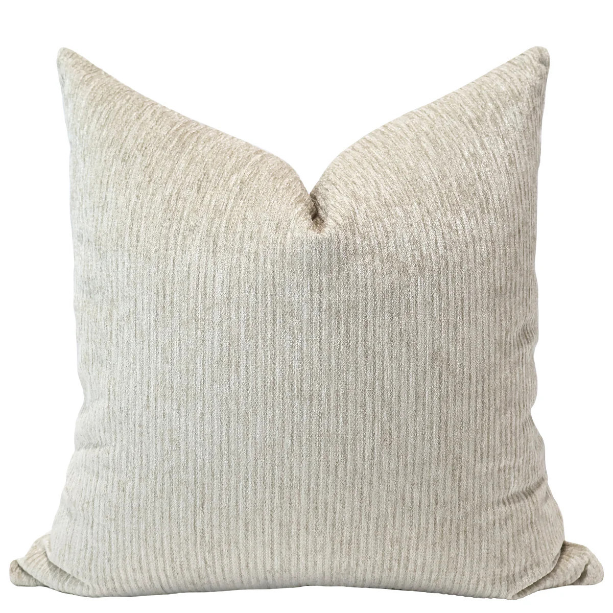 Beaumont Beige Velvet Pillow Cover | Hackner Home (US)