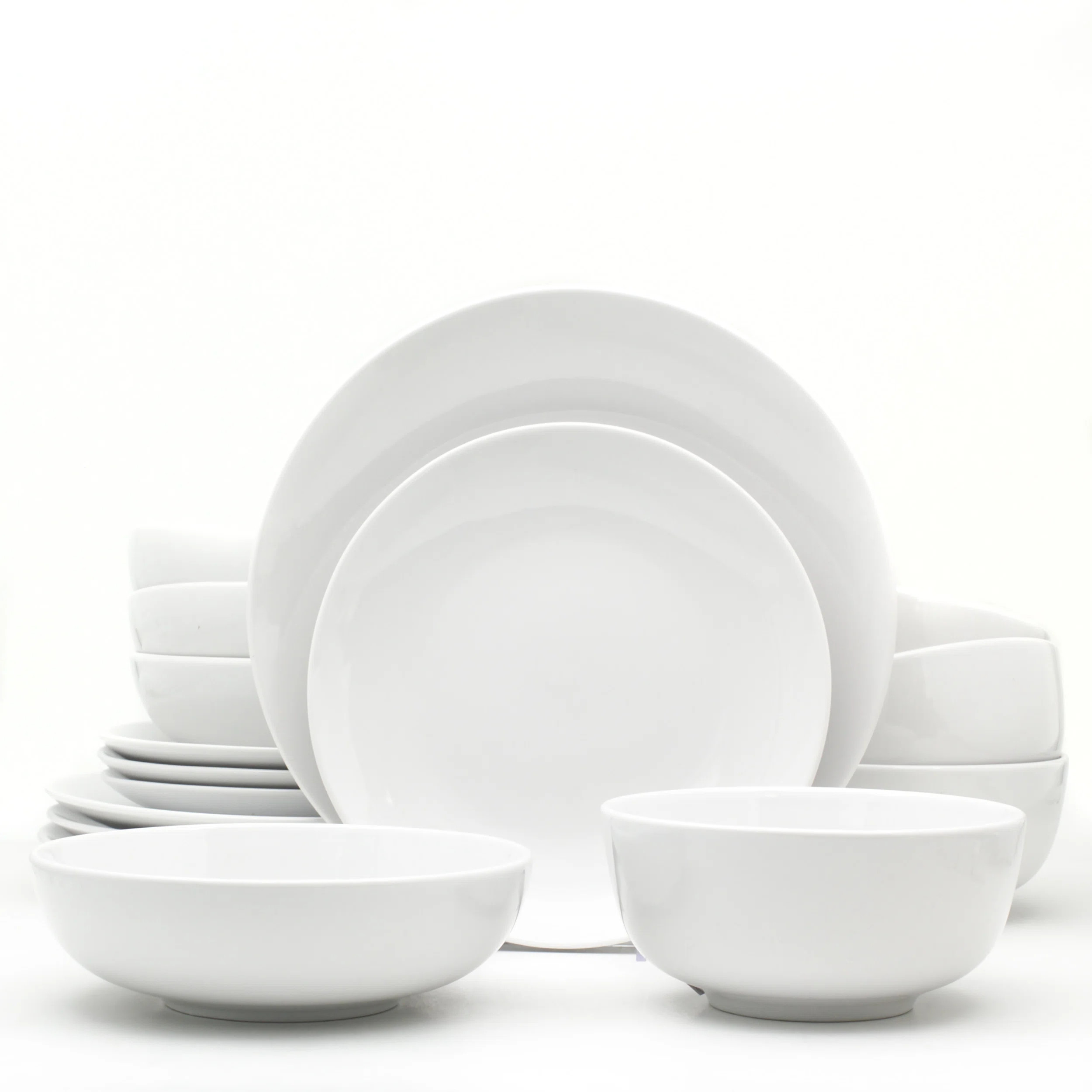 White Essential 16 Piece Dinnerware Set | Wayfair North America