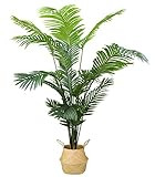 RITSU 6ft Artificial Palm Trees for Outdoors with Woven Seagrass Basket, Tall Artificial Plants Palm Tree for Outside Indoor Large Faux Plants Fake Palm Tree for Home Decor Office Living Room-71 Inch | Amazon (US)