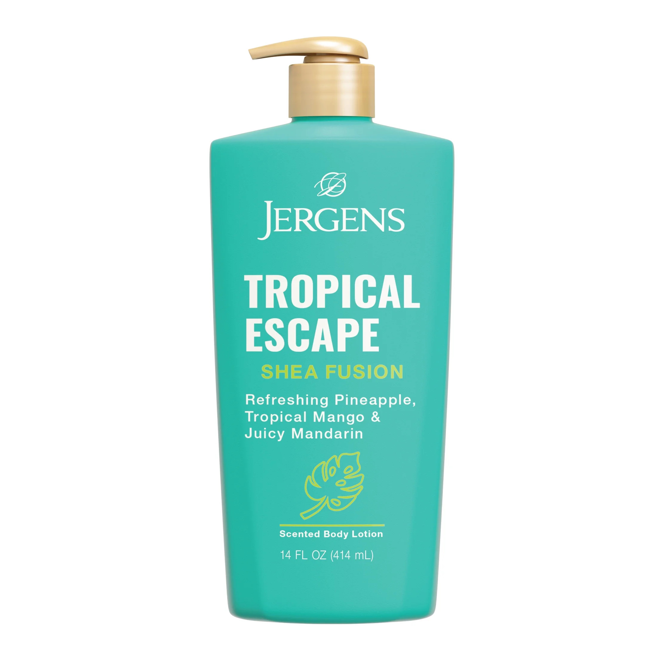 Jergens Shea Fusion Tropical Escape Scented Body Lotion, with Shea Butter and Vitamin E, 14 fl oz... | Walmart (US)