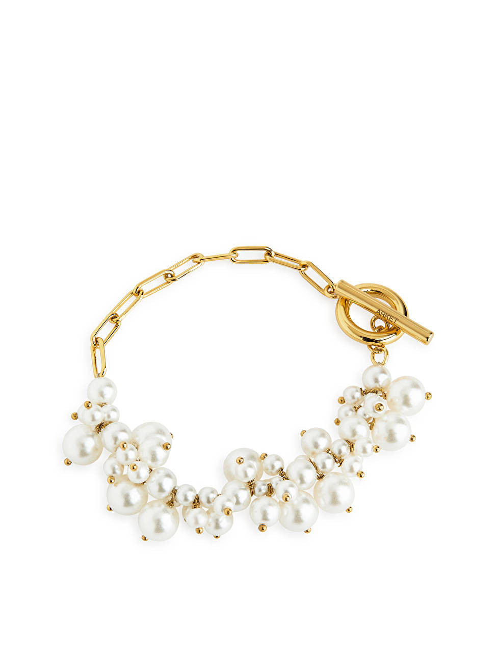 Vergoldetes Perlenarmband - Gold - Jewellery - ARKET DE | ARKET (EU)