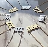 Silver Angel Number Necklace | Amazon (US)