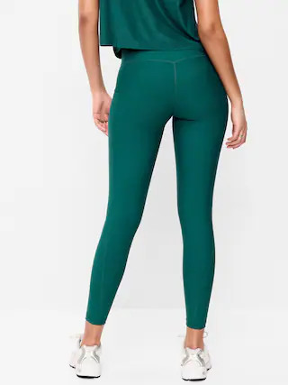 High-Waisted PowerSoft 7/8 Pocket Leggings | Old Navy (US)