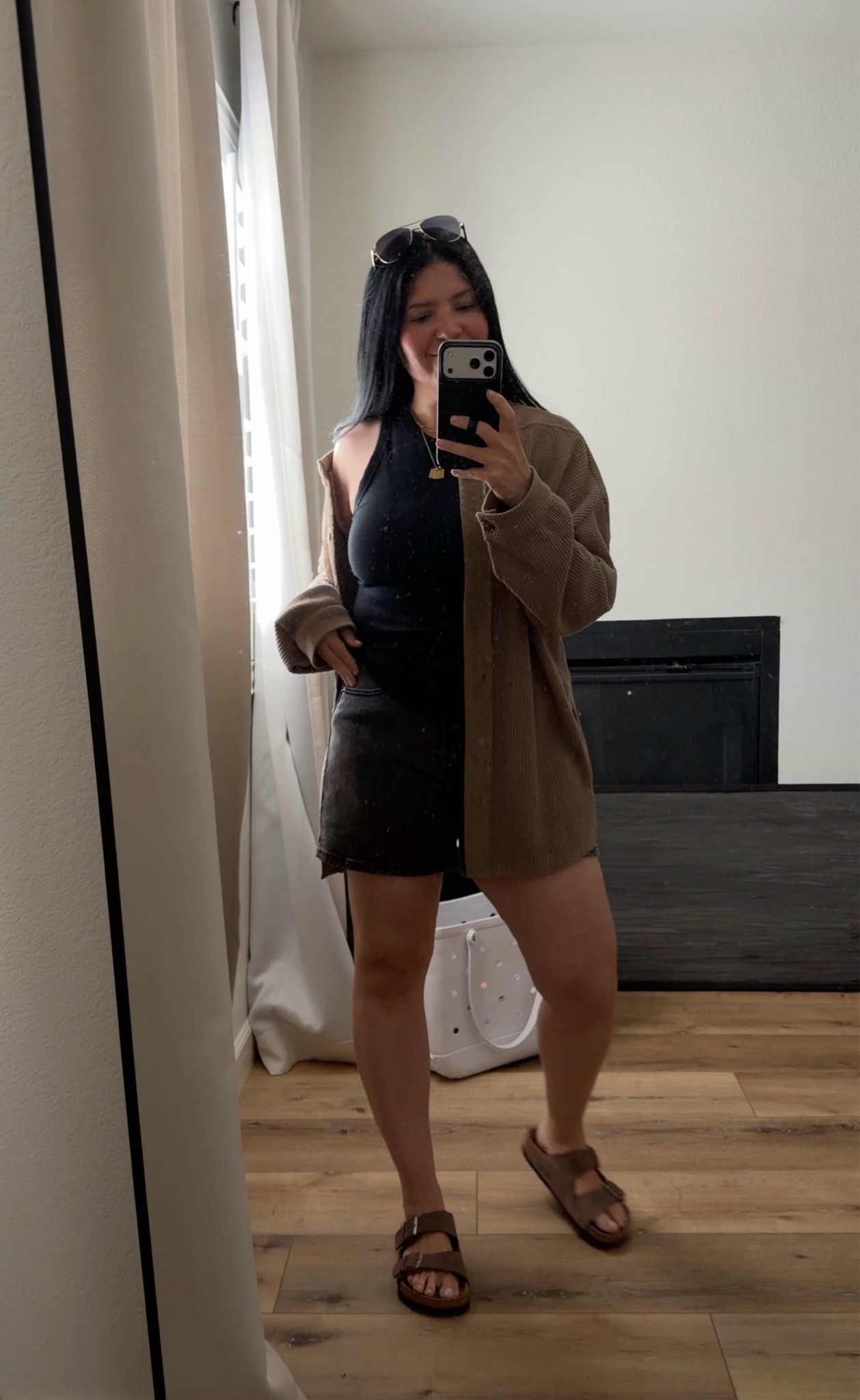 medium in the top / 8 in the shorts 

I have both tanks and love both! 

Walmart shorts are a similar version to the Abercrombie dad shorts. I have both and love both! 

Sports mom outfit | back to school outfit for moms

#LTKootd #LTKmomlife #LTKgrwm