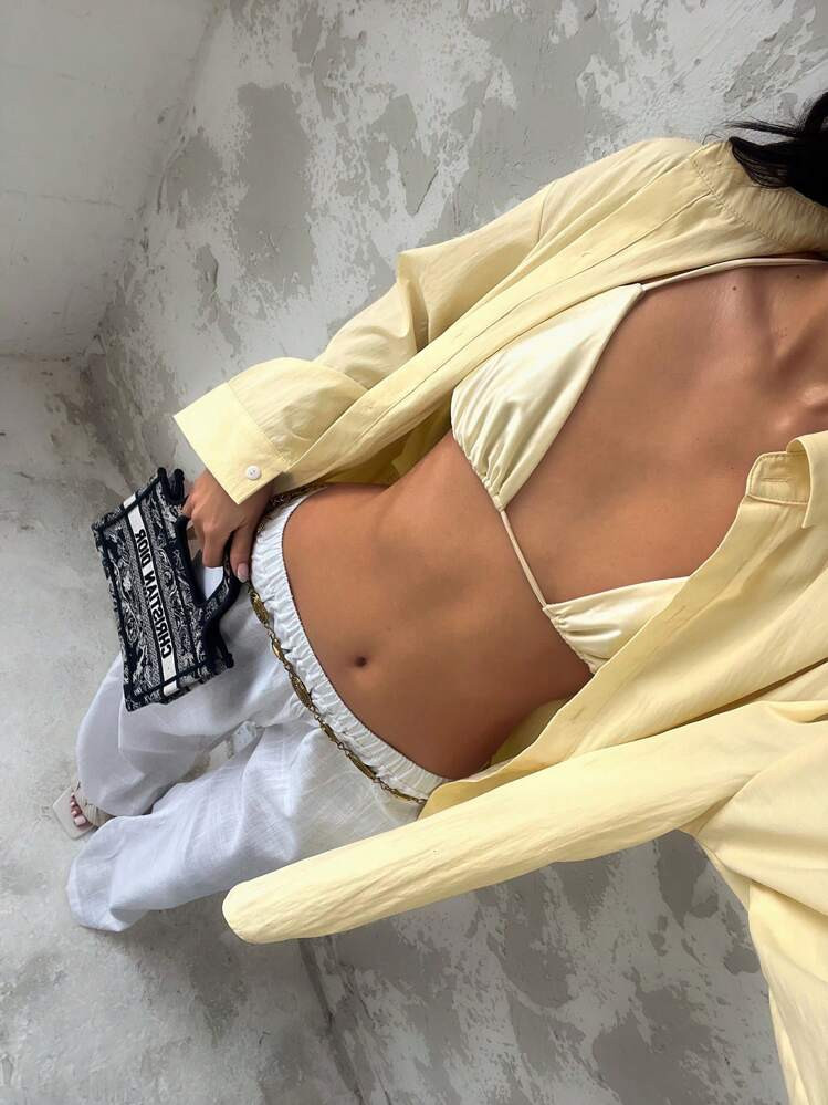 Color: Yellow | SHEIN