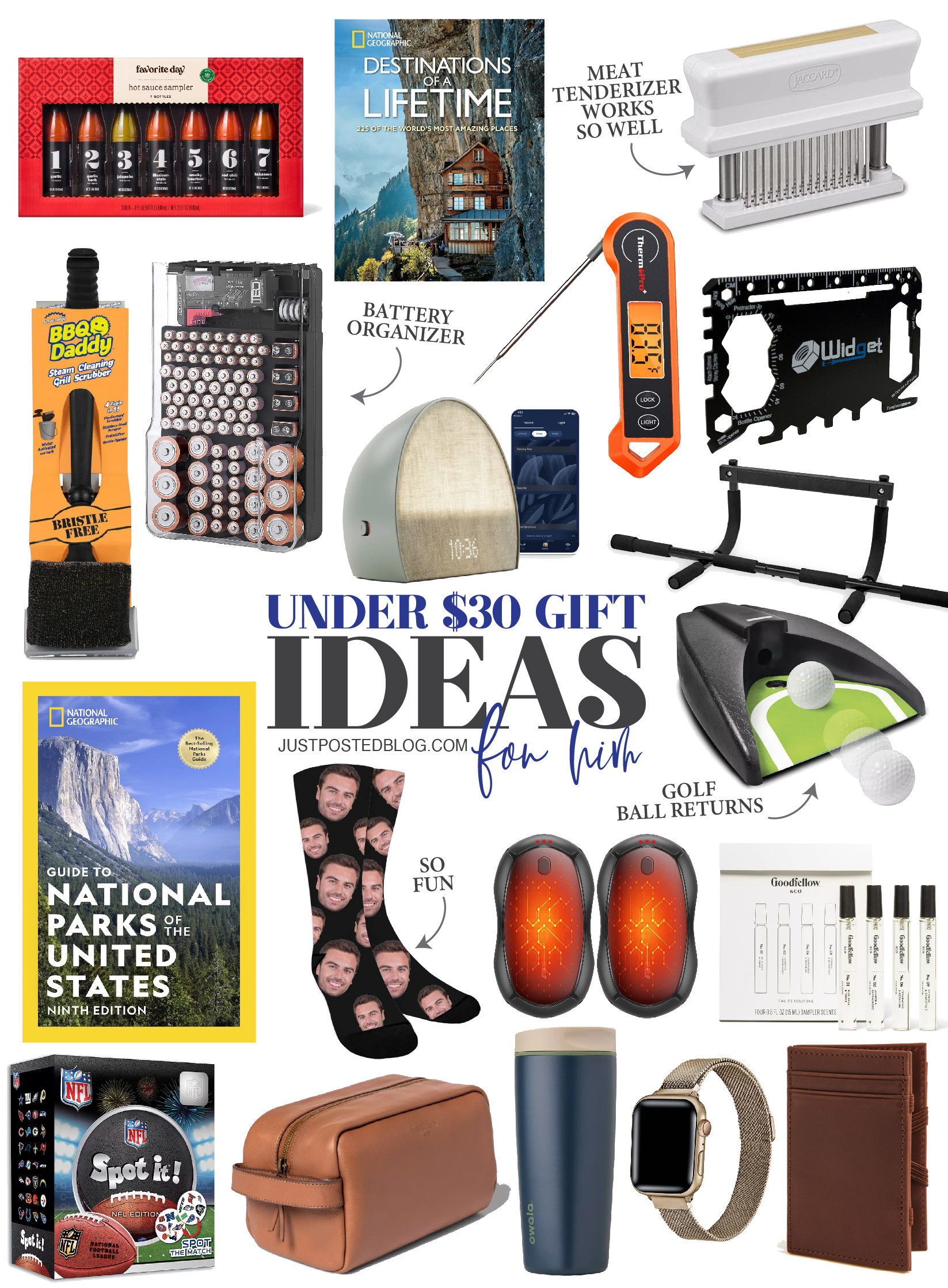 Gift Ideas for the Holidays under $30 for Men! Great Gift guide full of ideas for him! 

 #LTKGiftGuide #LTKHoliday #LTKSeasonal