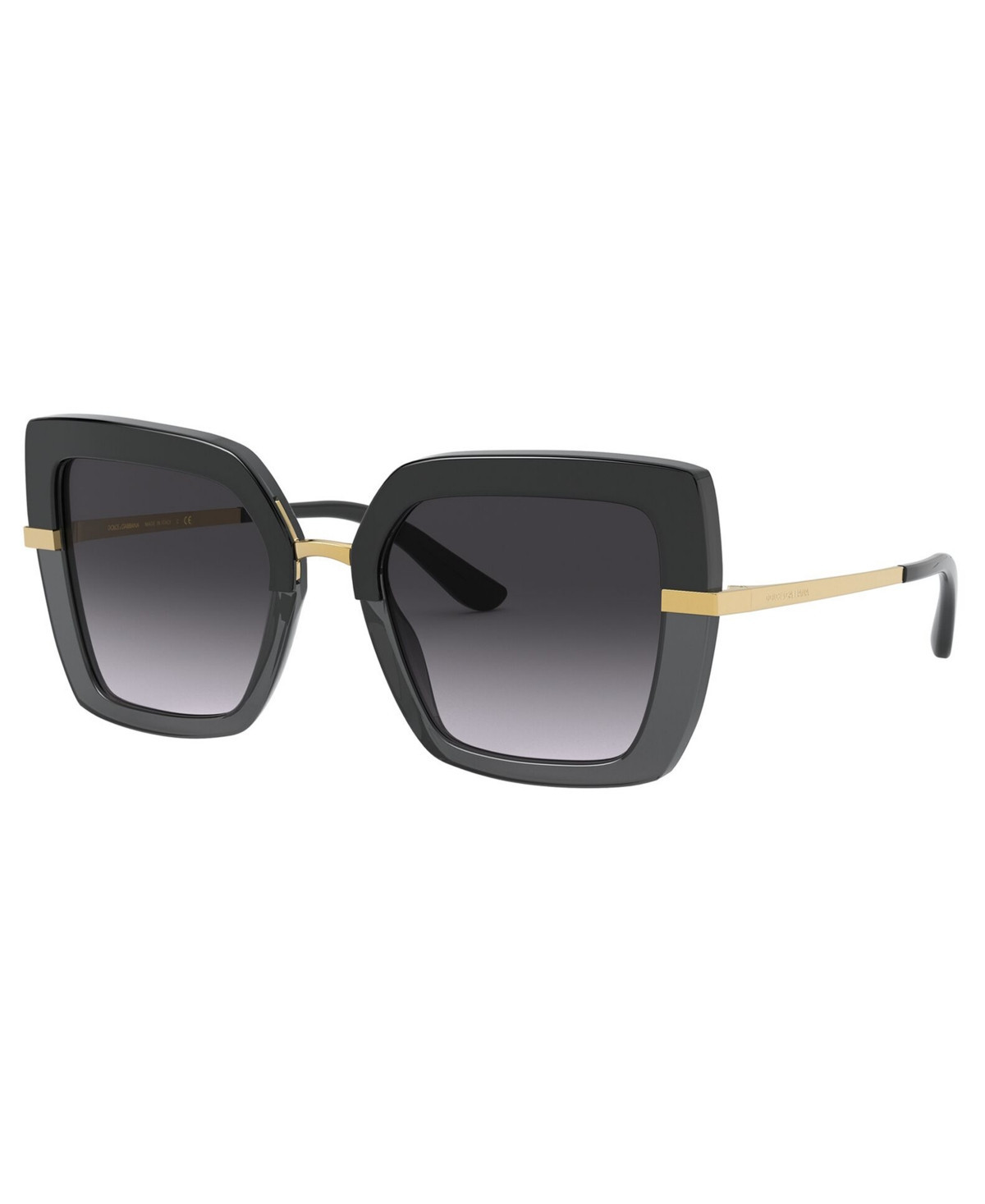 Dolce&Gabbana Women's Sunglasses, DG4373 - TOP BLACK ON TRANSPARENT BLACK/GREY GRAD | Macy's