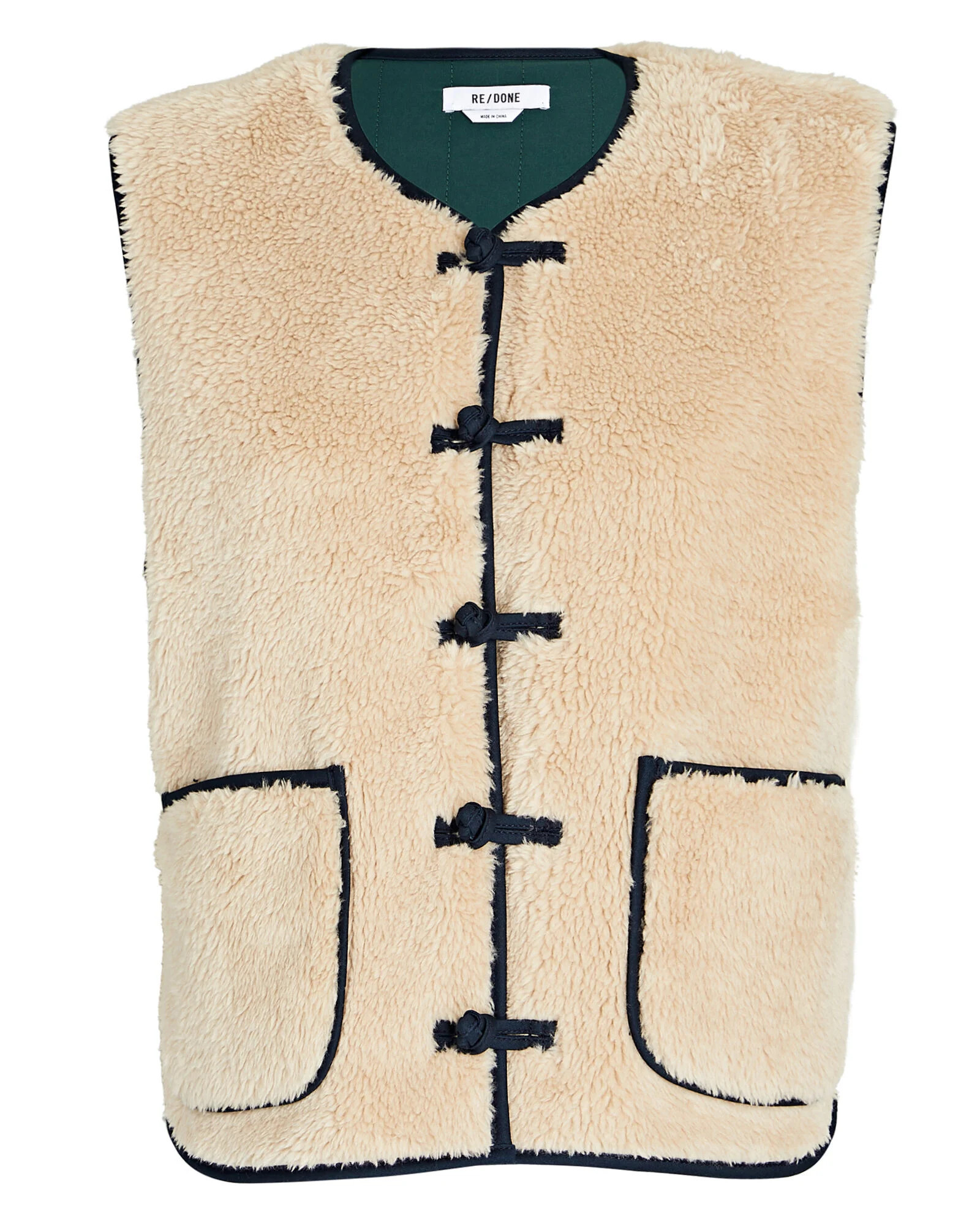 Knotted Faux Shearling Vest | INTERMIX
