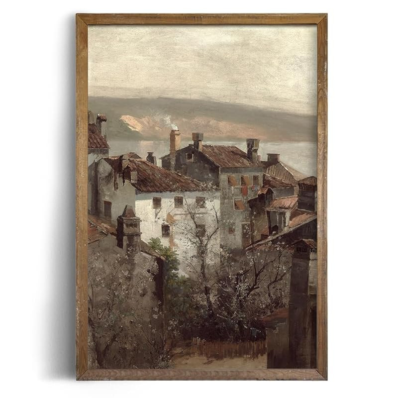 Rustic Farmhouse Wall Art Decor - Unframed Rolled 24x36 - Art Deco Pictures for Bathroom - French... | Amazon (US)