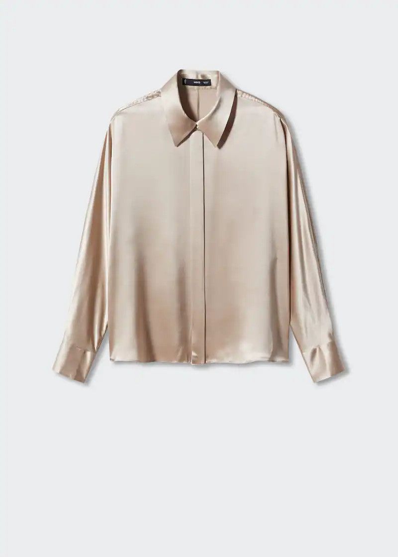 100% silk shirt -  Women | Mango United Kingdom | MANGO (UK)