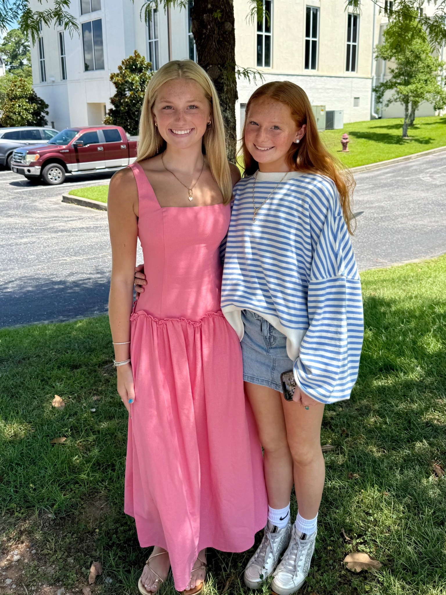 Happy Sunday! Linking the girls church fits!
Caroline- wearing size XS
Cammie- wearing size XS in top and skirt is old Target 
Love Caroline’s sandals- they go with everything! 

#LTKFindsUnder50 #LTKStyleTip #LTKFindsUnder100