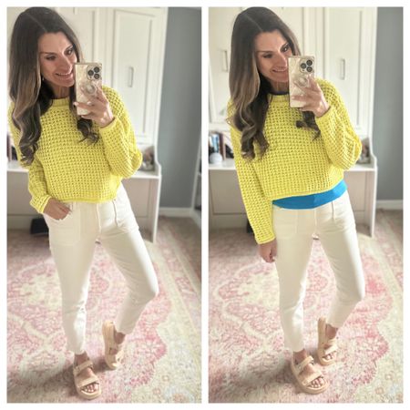 How to style a yellow sweater 

#LTKfindsunder50 #LTKstyletip #LTKover40