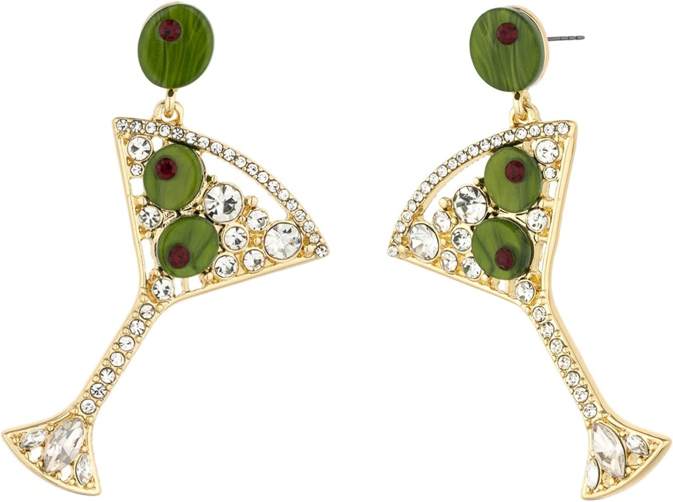 MADISON TYLER Cute Dangle Earrings for Woman | Trendy Fun Statement Cocktail Earrings | Rhineston... | Amazon (US)