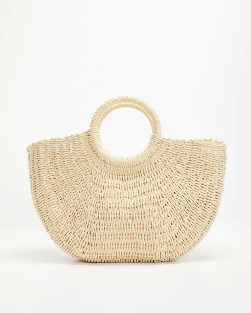 Key West Woven Straw Handbag - Ivory | VICI