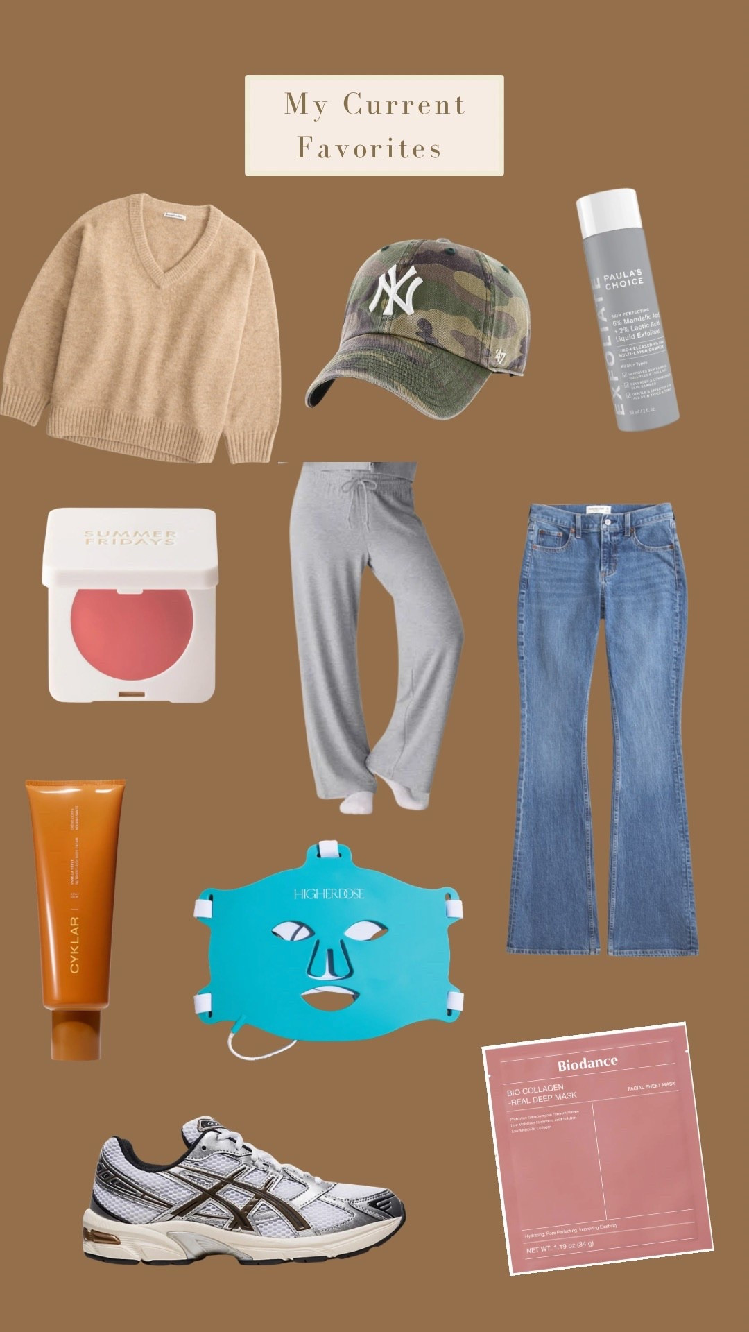 My current obsessions!! #ltkstyle

#LTKselfcare #LTKBeauty #LTKootd