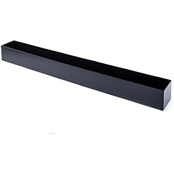 Veradek Geo Trough Planter, 3-Inch Height by 3.5-Inch Width by 32-Inch Length, Black (GEVTRB) | Amazon (US)