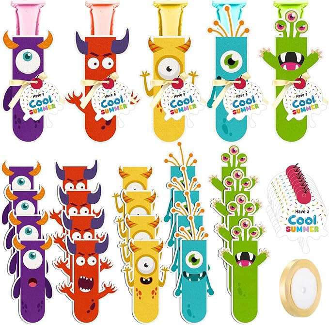Reallnaive 25 Set End of Year Gifts Ice Pop Holder Bulk Felt Freeze Pop Sleeves Bags Cool Summer ... | Amazon (US)