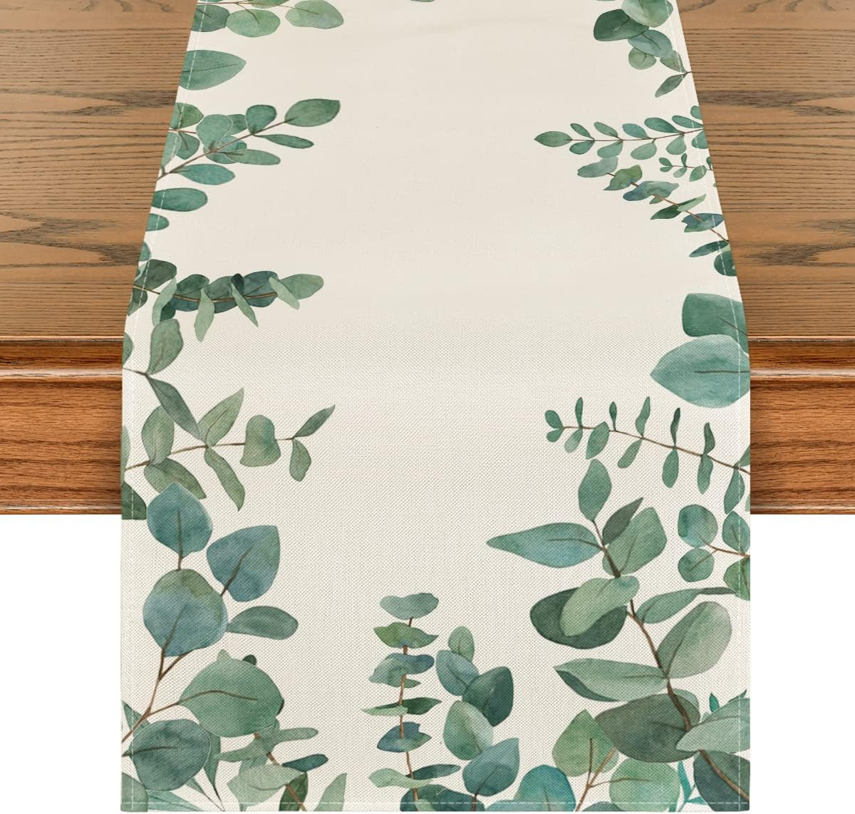 Artoid Mode Eucalyptus Leaves Table Runner, Seasonal Spring Summer Green Plants Holiday Kitchen D... | Amazon (CA)