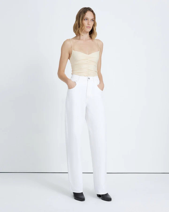 The Jennifer 90s Baggy Jean in Clean White | 7 For All Mankind