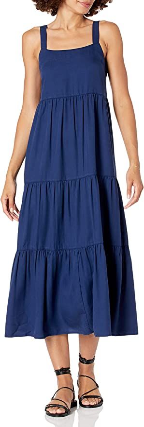 The Drop Women's Britt Tiered Maxi Tent Dress | Amazon (US)