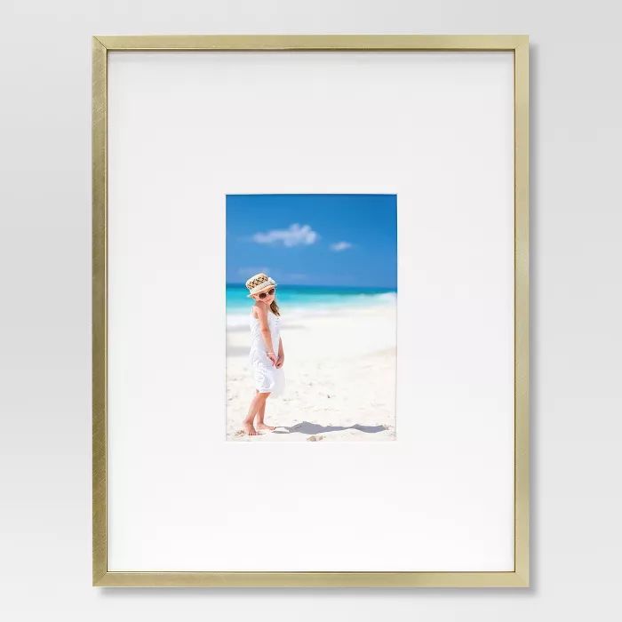 Thin Metal Matted Gallery Frame Gold - Project 62™ | Target