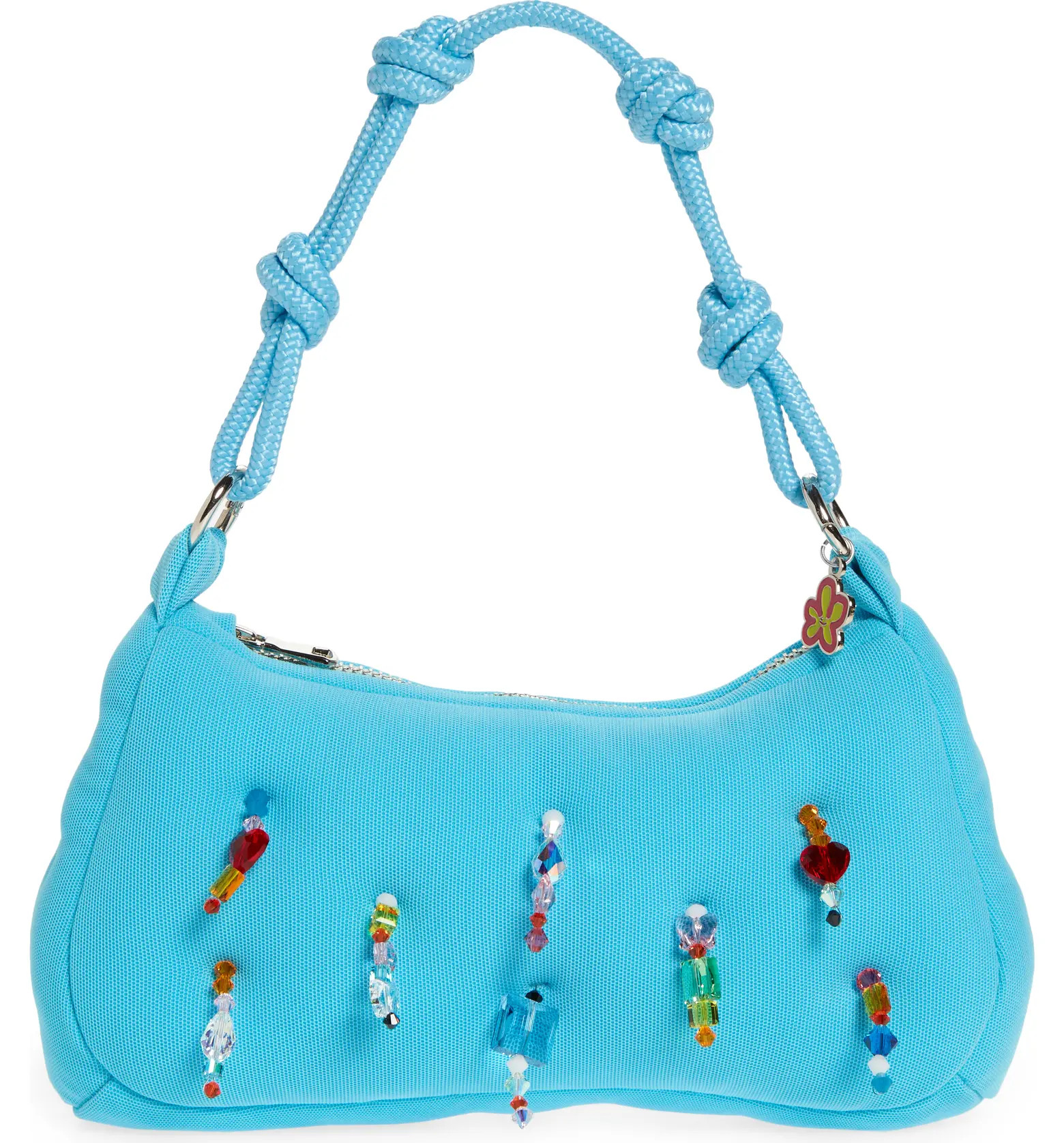 Marshall Columbia Poppy Purse Swarovski® Crystal Embellished Plush Shoulder Bag | Nordstrom | Nordstrom