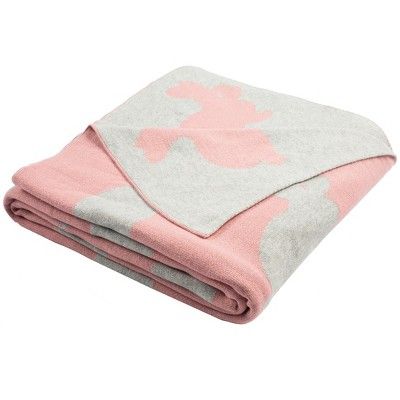 Bunny Hop Knit Throw Blanket - Blossom/Vanilla Grey - 50" x 60" - Safavieh | Target