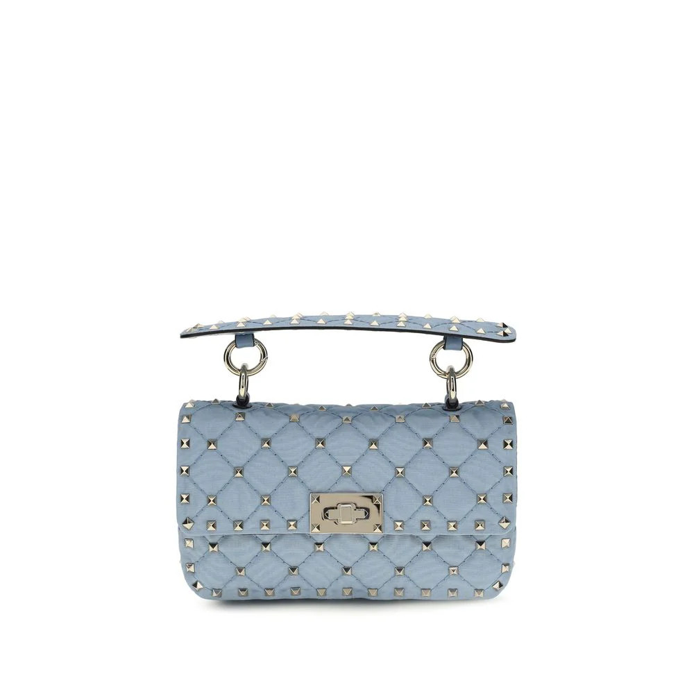Valentino Garavani Rockstud Spike Shoulder Bag — Blue | Italist Inc.