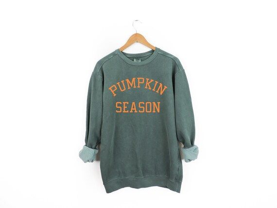 New Pumpkin Season Comfort Colors Crewneck Sweatshirt Pullover // Size S-3XL | Etsy (US)