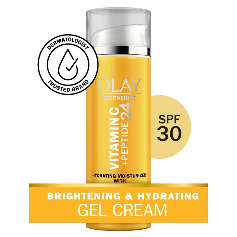 Olay Regenerist Vitamin C + Peptide 24 Face Moisturizer, SPF 30, Sun Protection for All Skin, 1.7... | Walmart (US)