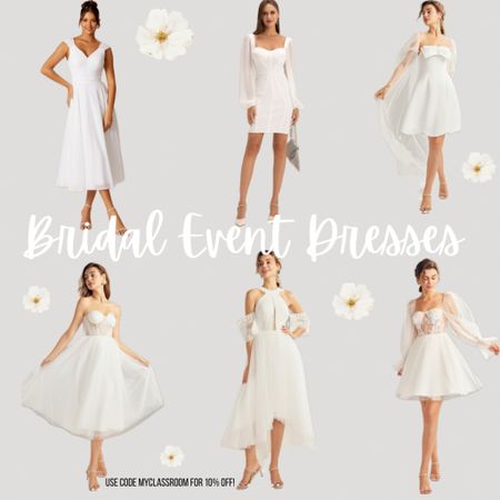 Are you a 2024 bride in need of outfits for all of your events?? AW Bridal has you covered! Check out their trendy yet affordable white dresses! Use code myclassroom for 10% off!!!

#LTKwedding #LTKSeasonal #LTKstyletip