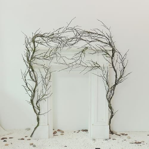 74.8inch Long Malleable Black Halloween Tree Weeping Branches Twigs Greenery Garland Hanging Moss... | Amazon (US)