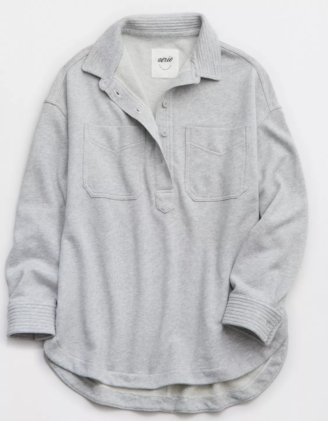 Aerie Popover Polo Sweatshirt | American Eagle Outfitters (US & CA)